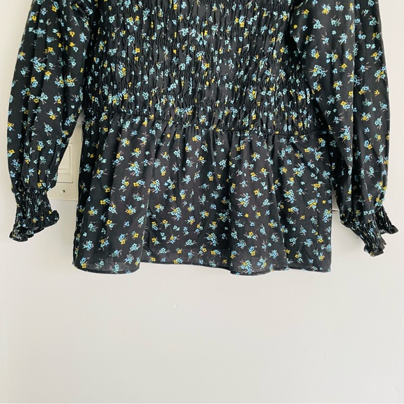 *DONATED* AVA & VIV NWT Black Floral Smocked Peplum Top Size 1X - Picture 8 of 12